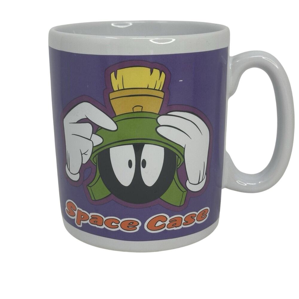 Vintage Marvin the Martian Mug SPACE CASE Warner Bros. 1996 24 oz. LARGE